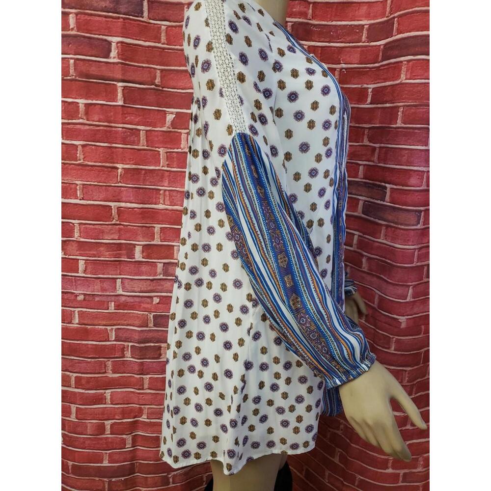 Free People Women’s Rain or Shine Printed Floral Tie Up Dress Size XS #C - Picture 6 of 12